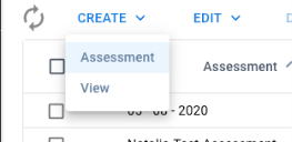Assessments Page - Create Button Location-2